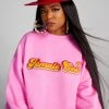 GOOD AMERICAN THE B PROJECT CEO SWEATSHIRT | LIGHT PINK