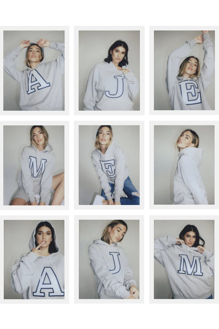Best deal 🤩 GOOD AMERICAN BOYFRIEND LETTER HOODIE | Z HEATHER GREY001 🧨 2 GOOD AMERICAN BOYFRIEND LETTER HOODIE | Z HEATHER GREY001