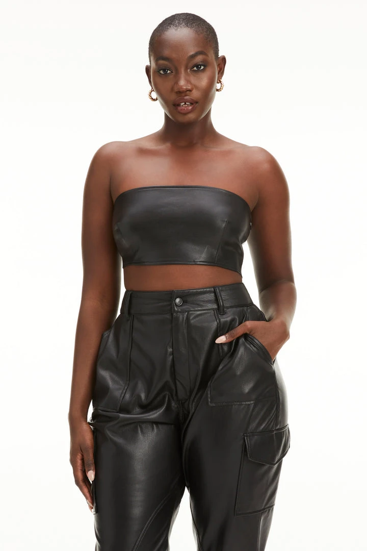 Deals ⭐ GOOD AMERICAN BETTER THAN LEATHER BANDEAU | BLACK001 ⌛ 2 GOOD AMERICAN BETTER THAN LEATHER BANDEAU | BLACK001