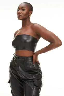 Deals ⭐ GOOD AMERICAN BETTER THAN LEATHER BANDEAU | BLACK001 ⌛ 18 GOOD AMERICAN BETTER THAN LEATHER BANDEAU | BLACK001