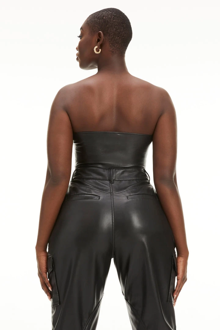 Deals ⭐ GOOD AMERICAN BETTER THAN LEATHER BANDEAU | BLACK001 ⌛ 4 GOOD AMERICAN BETTER THAN LEATHER BANDEAU | BLACK001